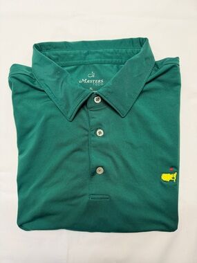Masters Green Polo with Yellow Logo